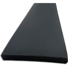 Rubber Roll, Neoprene Commercial Grade, Rubber Width 6 in, Rubber Length 10 ft, Rubber Thickness 3/16 in, 40A, Plain Backing