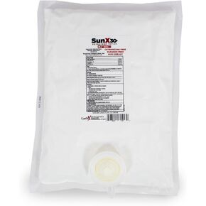 CoreTex Sun X 50+ 750mL Sunscreen Lotion Bladder & Wall Mount Dispenser - Paraben, Oxybenzone, & Octinoxate Free - Oil Free, Broad Spectrum (UVA/UVB) Sunscreen - Water & Sweat Resistant up to 80 Min.