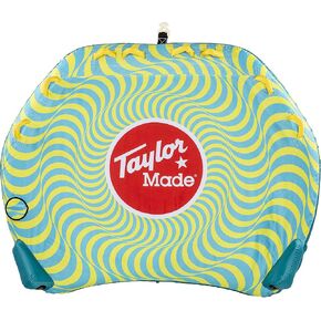 Taylor Made Chaos: 4-Person Towable Tube, Quick Connect & Boston Valve for Fast Inflation, Sturdy 820 Denier Nylon, PVC Bladder, 16.5" H x 73" W, 87" Diameter - 2021136880