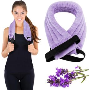 وسادة تدفئة للرقبة، وسادة تدفئة بالميكروويف، وسادة حرارية رطبة طبيعية، وسادة قابلة لإعادة الاستخدام ساخنة وباردة، وسادات تدفئة متعددة الاستخدامات قابلة للاستخدام في الميكروويف لتخفيف آلام الرقبة، وآلام الظهر، وتخفيف آلام الكتف (السماء الزرقاء) in Kuwait