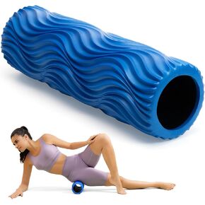 SUBCULTURE Pick Foam Roller - Medium Density Deep Tissue Massager for Muscle Massage and Myofascial Wave Textured Release, Back Roller for Pain Relief & Stretching