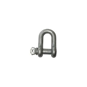 Indusco SH078IM05 Hot Dipped Drop Forged Galvanized Steel Screw Pin Chain Shackle, 13000 lbs Working Load Limit, 7/8" Size