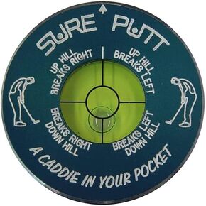 Sure Putt Pro - Golf Putting Aid & Green Reader - Blue - Golf Training Aid - Learn to Read Greens & Lower Your Scores - Golf Gift …
