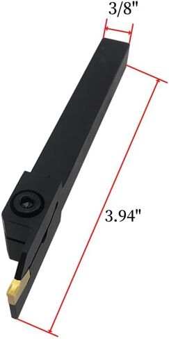 3/8 inch Shank ZQ1010R-2 Grooving Slotting Tool Cut Off Lathe Turning Tool Holder Grooving Cut-Off Tool with 10 pcs SP200 Carbide Turning Inserts Grooving Parting Blade in Saudi Arabia