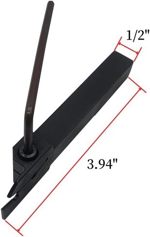 3/8 inch Shank ZQ1010R-2 Grooving Slotting Tool Cut Off Lathe Turning Tool Holder Grooving Cut-Off Tool with 10 pcs SP200 Carbide Turning Inserts Grooving Parting Blade in Saudi Arabia
