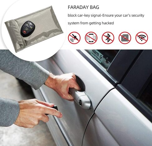 Radiation Protection/Conductive/RFID Shielding/EMF Blocking Fabric Including Silver ions-Blocking WiFi-Anti-Prevent Electronic Information Leakage (39.37X42.52 in) in Saudi Arabia
