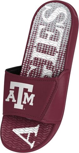 FOCO Texas A&M Aggies NCAA Mens Gradient Wordmark Gel Slide - XL in Saudi Arabia