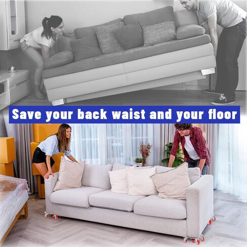 4 عبوات من محركات الأثاث شديدة التحمل مع 5 عجلات، دوران 360 درجة مع مجموعة أدوات منزلقة رافع لنقل الأجهزة الثقيلة للثلاجة والأريكة والخزانة in Kuwait