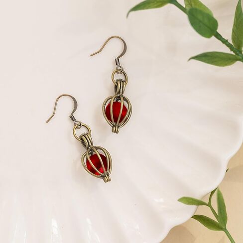 Recycled Vintage Mason Jar Brass Drop Earrings in Kuwait