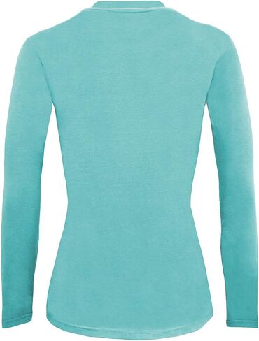 Natural Uniforms Women's Plus Size Under Scrub Tee Crew Neck Long Sleeve T-Shirt Sizes XL to 5X in Saudi Arabia