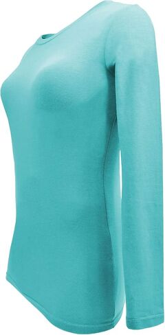 Natural Uniforms Women's Plus Size Under Scrub Tee Crew Neck Long Sleeve T-Shirt Sizes XL to 5X in Saudi Arabia