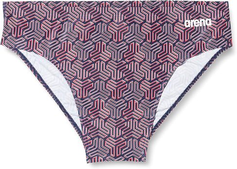 ARENA Men's Team Color Print 3-inch Brief Athletic Training Swimsuit Bathing Suit in Saudi Arabia