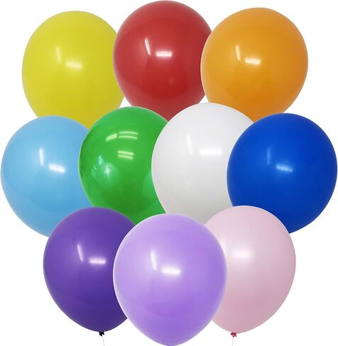 Allgala 100 عدد 9 بوصة بالونات هيليوم من اللاتكس الفاخر لأعياد الميلاد Feliz Cumpleaños وحفلات الخطوبة وحفلات الزفاف - أزرق ملكي-BL52106 in Saudi Arabia