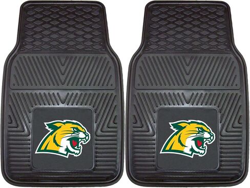 FANMATS 13282 Northern Michigan Wildcats 2-Piece Heavy Duty Vinyl Car Mat Set, Front Row Floor Mats, All Weather Protection, Universal Fit, Deep Resevoir Design in Saudi Arabia