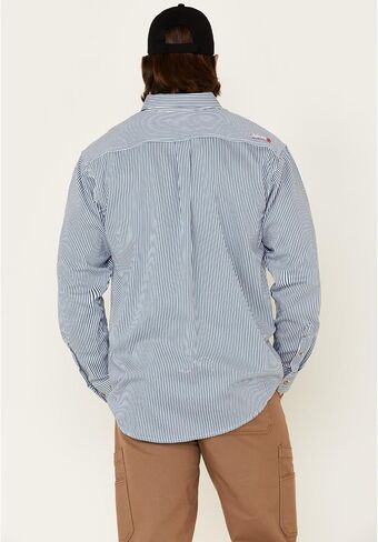 Ariat Male FR Basic Work Shirt Bold Blue Stripe Small in Saudi Arabia
