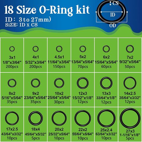 37 Size 3-in-1 Spigot Repair Washers & Hose Gasket & Faucet O-Rings Kit 1075 Pcs Universal Plumbing Rubber Washers Assortment Kit for Kitchen Faucet Outdoor Hose Bib Water Spigot Seal in Saudi Arabia