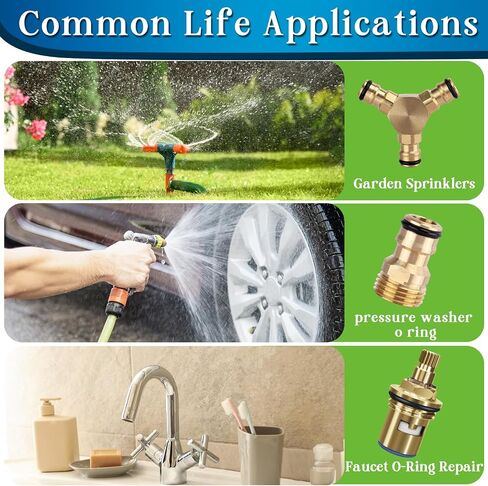 37 Size 3-in-1 Spigot Repair Washers & Hose Gasket & Faucet O-Rings Kit 1075 Pcs Universal Plumbing Rubber Washers Assortment Kit for Kitchen Faucet Outdoor Hose Bib Water Spigot Seal in Saudi Arabia