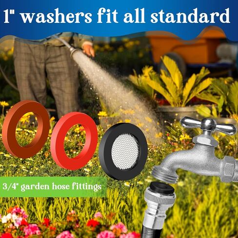 37 Size 3-in-1 Spigot Repair Washers & Hose Gasket & Faucet O-Rings Kit 1075 Pcs Universal Plumbing Rubber Washers Assortment Kit for Kitchen Faucet Outdoor Hose Bib Water Spigot Seal in Saudi Arabia