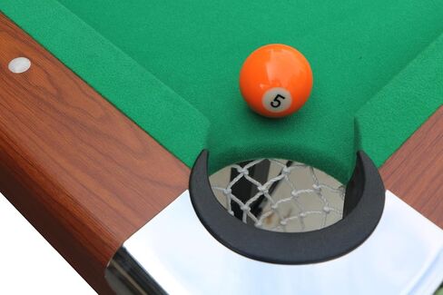5.5 Ft Billiard Table,Portable Folding Pool Table,Pool Arcade Game Table with Balls, Cues, Chalk, Brush and Triangle, for Family Game Room, Adult Rrec Room, Basements or Garage in Saudi Arabia