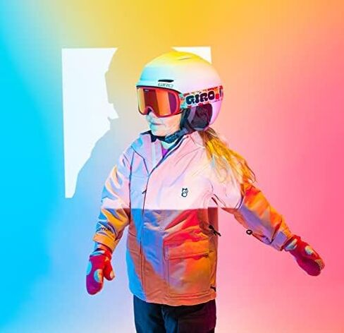 خوذة تزلج للأطفال من Giro Spur Combo Pack - خوذة التزلج على الجليد مع نظارات مطابقة للشباب والأولاد والبنات - Light Harbour Blue S (52-55.5 سم) in Kuwait