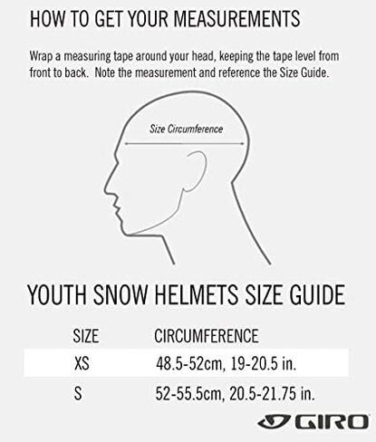 خوذة تزلج للأطفال من Giro Spur Combo Pack - خوذة التزلج على الجليد مع نظارات مطابقة للشباب والأولاد والبنات - Light Harbour Blue S (52-55.5 سم) in Kuwait