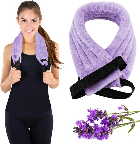 وسادة تدفئة للرقبة، وسادة تدفئة بالميكروويف، وسادة حرارية رطبة طبيعية، وسادة قابلة لإعادة الاستخدام ساخنة وباردة، وسادات تدفئة متعددة الاستخدامات قابلة للاستخدام في الميكروويف لتخفيف آلام الرقبة، وآلام الظهر، وتخفيف آلام الكتف (السماء الزرقاء) in Kuwait