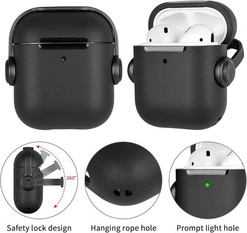 متوافق مع حافظة AirPods من مادة TPU الناعمة مع سماعات أذن إبداعية لطيفة ومضحكة بتصميم سريع ومضاد للصدمات وغطاء لسماعات الرأس لأجهزة Airpods 2 &1-أرجواني in Kuwait
