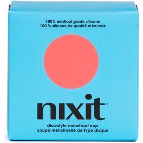 Nixit Menstrual Disc, Reusable, Holds 6 Tampons Worth, 12 Hour Protection, 70ml Capacity