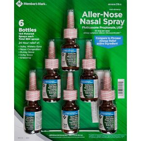 Members Mark Aller-Nose Fluticasone Propinate 50mcg Nasal Spray, 3.72 FL OZ