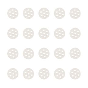 20PCS Transparent Glass Screen Filters High Borosilicate Glass Screens Filters Glass Screen Filters Small Pipe Screens High Borosilicate Glass Screen with 7 Honeycomb Holes