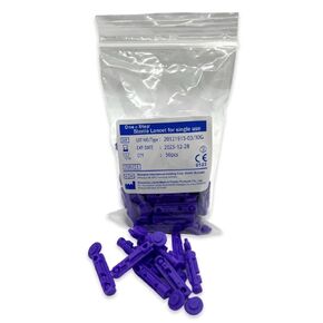 One Step Sterile 30g Lancets, 400 x Lancets for Diabetes Testing, Twist Top Sterile 30 Gauge Diabetic Blood Lancet, Single Use Glucose, Sugar, Keto Pen Style Lancets, Fits Most Lancing Devices