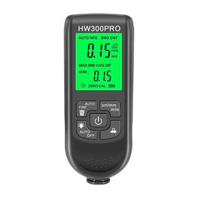 QUMOX Digital Coating Thickness Gauge, Portable Paint Thickness Meter, Automatic Shutdown Function, 0 to 2000UM Range, Coating Measuring Tool for Car Laboratory (Black)