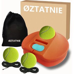 Tennis Practice Rebounder Tennis Trainer Set with String Solo Tennis Trainer Practice Equipment 3 Replacement Rebound Balls Portable Tennis Practice Equipment for Adults Kids Beginners Pro