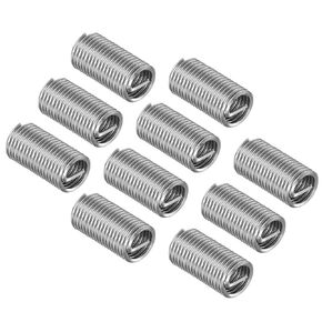 Wire Thread Inserts, M10x1.5 3D 30mm Length, 304 Stainless Steel Wire Screw Sleeve Insert Helical Type Coiled - (Applications: for Automotive Repairs), 10pieces