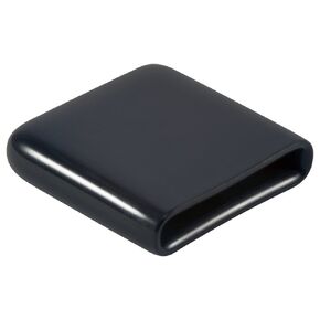 Caplugs 99390537 Plastic Rectangular Finishing Cap with Flat End Grip. VRF-250X1250-16, Vinyl, Length 1.000" ID 1.250", Black (Pack of 40)