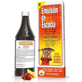 EMULSION DE ESCOCIA Strawberry/Banana 6.5 Oz. Cod Liver Oil