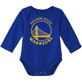 Outerstuff NBA Newborn & Infants 0-24 Months Official Primary Logo Long Sleeve Onesie Bodysuit Creeper Romper