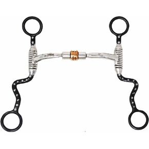 CHALLENGER Western Comfort Jointed Copper Rollers Swivel Mouth Futurity Bit 35643