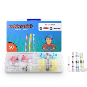 Waterproof Solder Seal Wire Connectors Kit, Electrical Insulated Wire Splice Heat Shrink Wire Connectors with 4 Gauges - 12-10, 16-14, 22-18, 26-24 AWG (100)