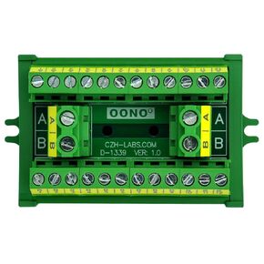 OONO Screw Mount 30A/300V 2x12 Position Terminal Block Distribution Module.