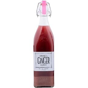 Annie's Ginger Elixir, 34oz 1-Pack, Pure Natural Organic Tonic Ginger Shot, Digestive Cleanse Boosts Immune Defense, Daily Gut Health and Wellness, Non-GMO Beverage in Saudi Arabia