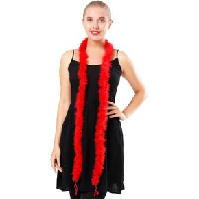 Ws&Wt 14g 2 Yards Marabou Boa Thin Feather Boa Fluffy DIY Craft Halloween Costume-White