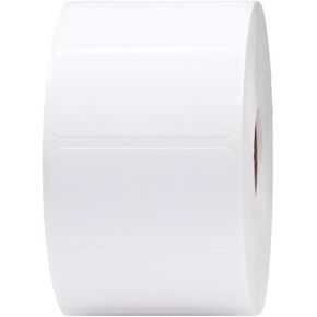 2 x 1 Direct Thermal Perforated White Labels, 1″ Inch Core, 1375 Count - Label Paper for Thermal Printer Labels, Permanent Adhesive, Suitable for Various Industries