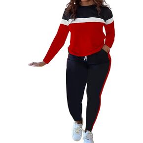 HTD Womens 2 Piece Outfits Casual Sweatsuits Long Sleeve Tracksuit Matching Sets
