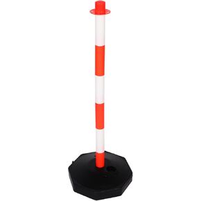 ULTECHNOVO Traffic Delineator Post Cones,Traffic Safety Delineator Barrier with 28.7 x 28.7 in Rubber Base, for Traffic Control Warning Outdoor Indoor Use Parking Lot Construction Caution Roads