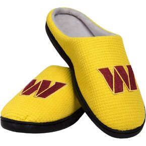 FOCO NFL Mens NFL Team Logo Memory Foam Slide Slippers