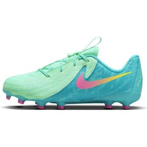 Nike Jr. Phantom GX 2 Academy LV8 Little/Big Kids' MG Low-Top Soccer Cleats (FQ7390-300, Green Glow/Black)