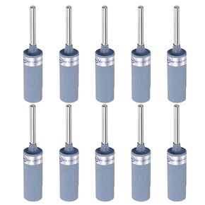 HARFINGTON 10pcs Abrasive Sandpaper Rolls 5000 Grit 3mm Shank Sanding Drums Sleeves Cylinder Grinding Head for Woodworking Glass Metal Polishing