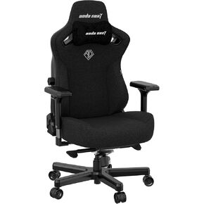 Anda Seat Kaiser 3 Large Gaming Chair for Adults - Ergonomic Grey Fabric Gaming Chairs with Lumbar Support, Comfortable Office Chair with Neck Support - Heavy Duty Computer Chair Wide Seat Capacity