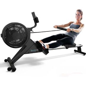 SereneLife Smart Rowing Machine-Home Machine with Smartphone Fitness Monitoring App, Magnetic Row Machine for Gym or Home Use, 16 Levels Resistance